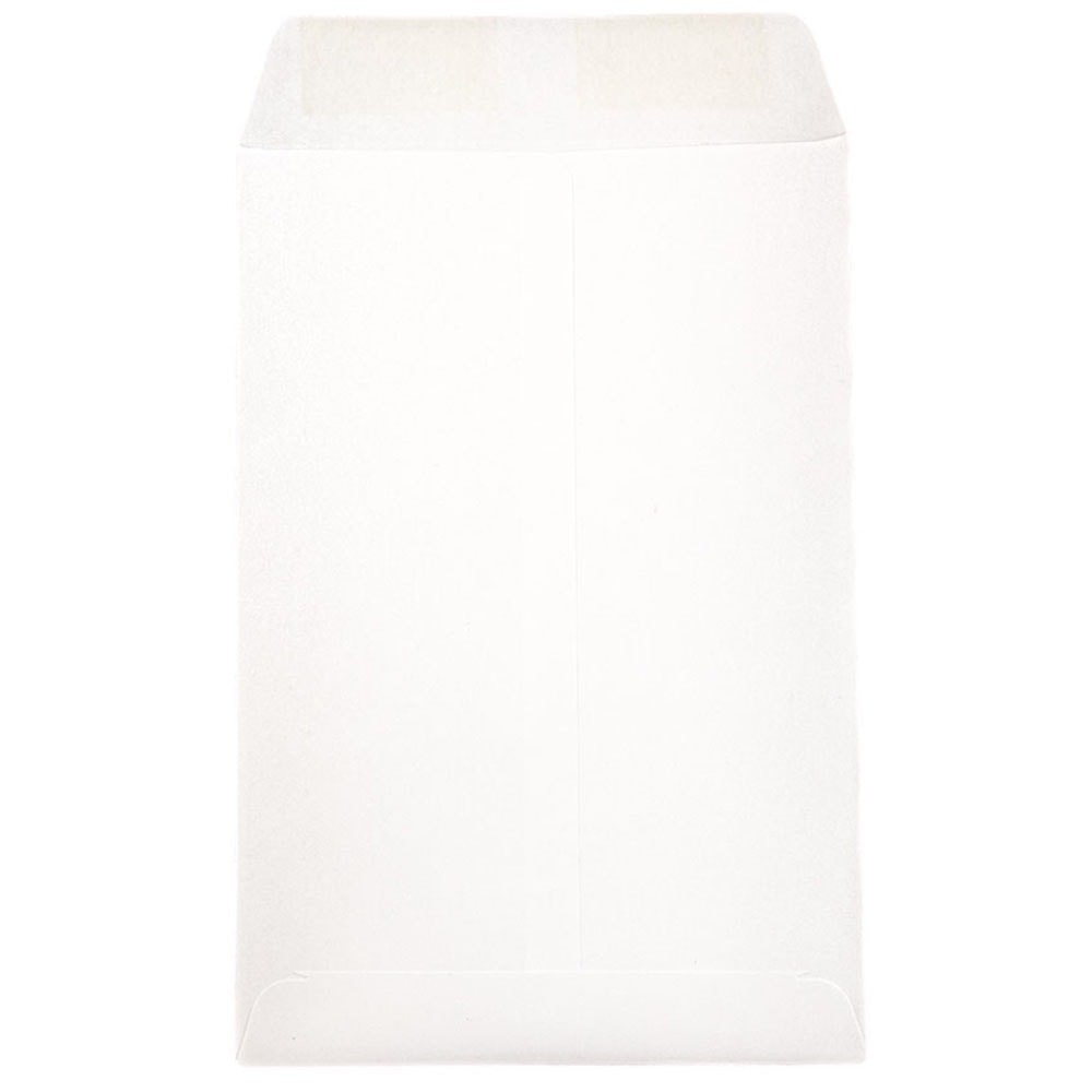 JAM Paper Open-End 6in x 9in Catalog Envelopes, Gummed Seal, White, Pack Of 25 MPN:1623192