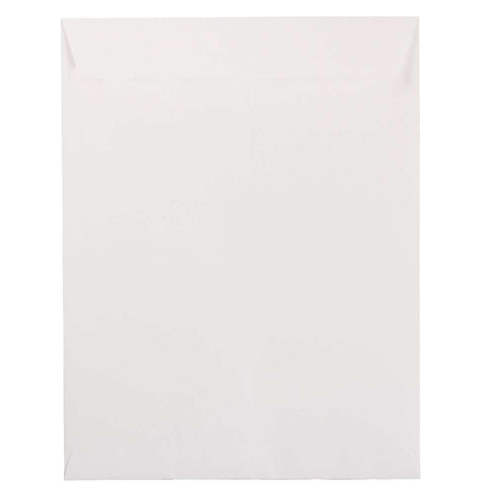 JAM Paper Open-End 10in x 13in Catalog Envelopes, Gummed Closure, White, Pack Of 25 MPN:1623199
