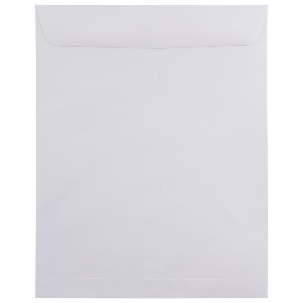 JAM Paper Open-End Envelopes, 11-1/2 x 14-1/2, Gummed Seal, White, Pack Of 50 Envelopes MPN:1623201I
