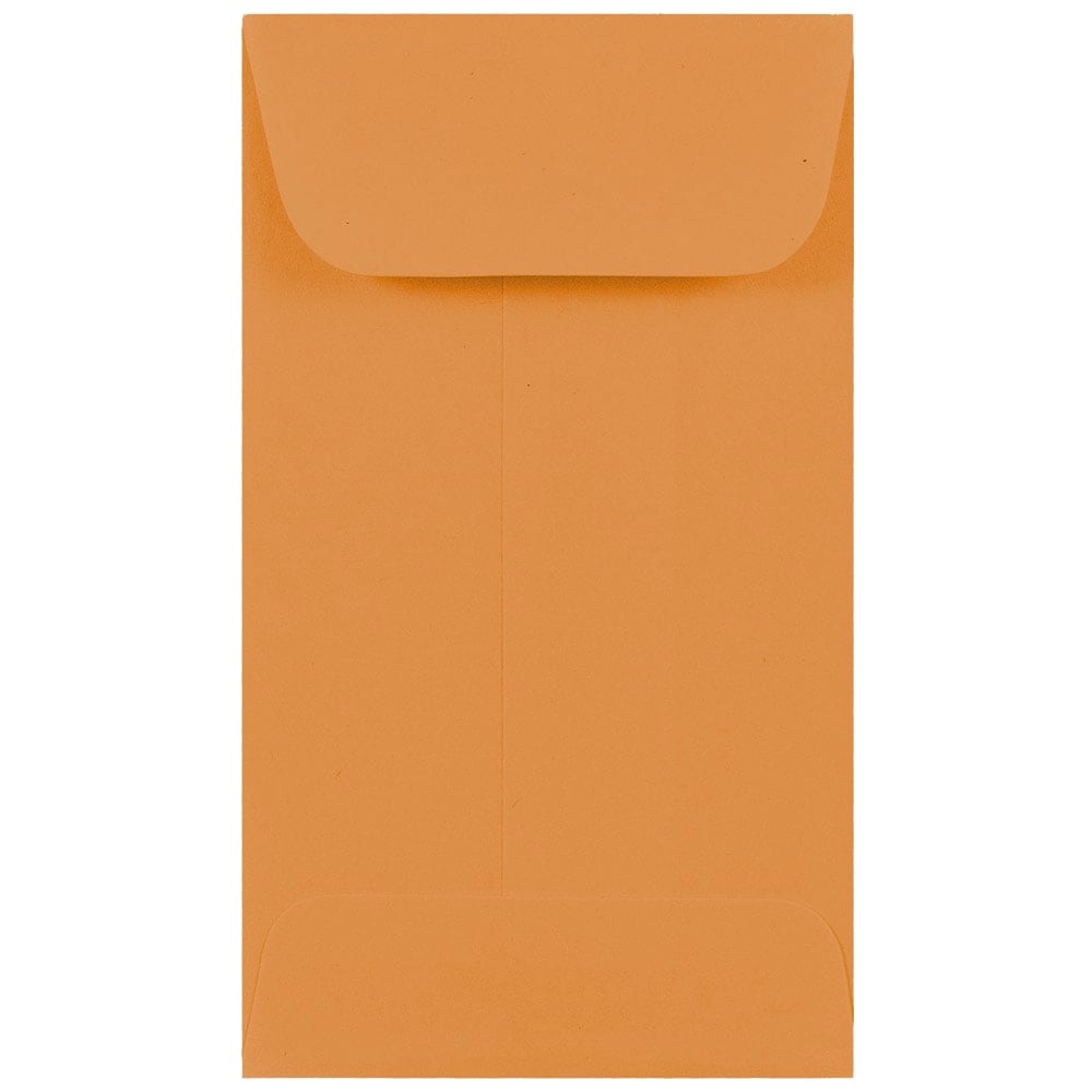 JAM PAPER #3 Coin Business Colored Envelopes, 2 1/2 x 4 1/4, Brown Kraft Manila, 25/Pack MPN:1623989