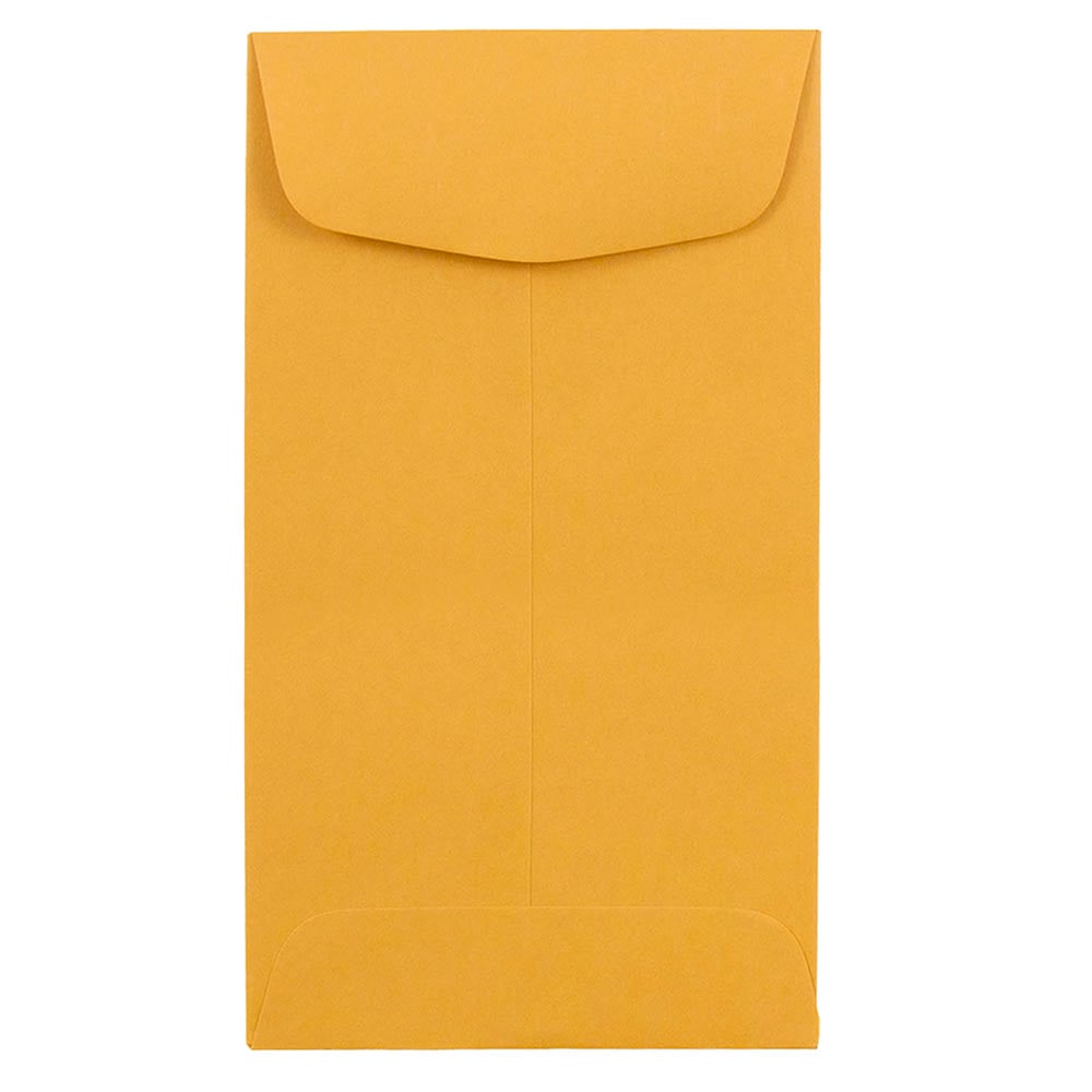 JAM PAPER #6 Coin Business Envelopes, 3 3/8in x 6in, Brown Kraft, Pack Of 25 MPN:1623992