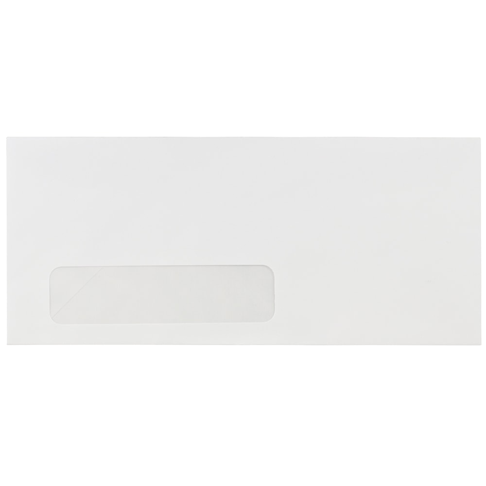 JAM Paper #10 Window Envelopes, 4-1/8 x 9-1/2, White, Pack Of 500 Envelopes MPN:1633173C