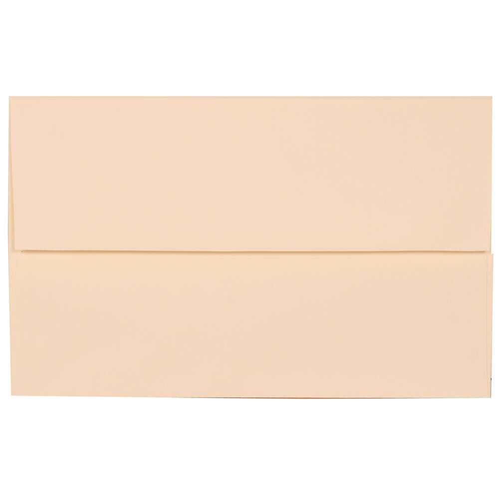 JAM Paper Booklet Invitation Envelopes, A10, Gummed Seal, Strathmore Natural White, Pack Of 25, 191223 MPN:191223