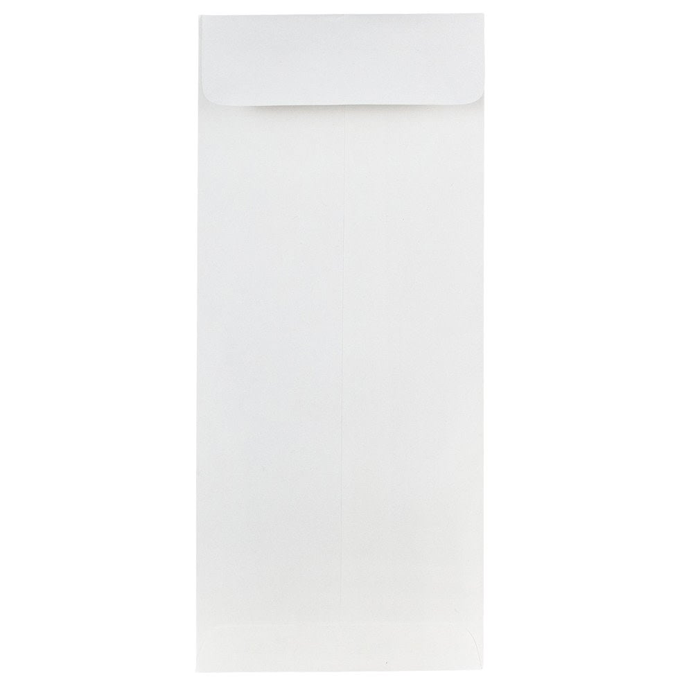 JAM Paper #10 Policy Envelopes, Gummed Seal, Strathmore Bright White, Pack Of 25 MPN:191248