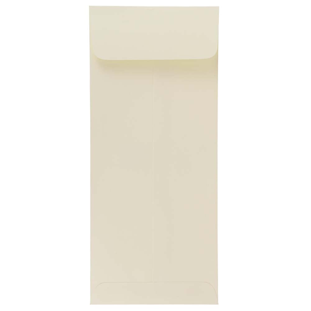 JAM Paper #10 Policy Envelopes, Gummed Seal, Strathmore Natural White, Pack Of 25 MPN:191249