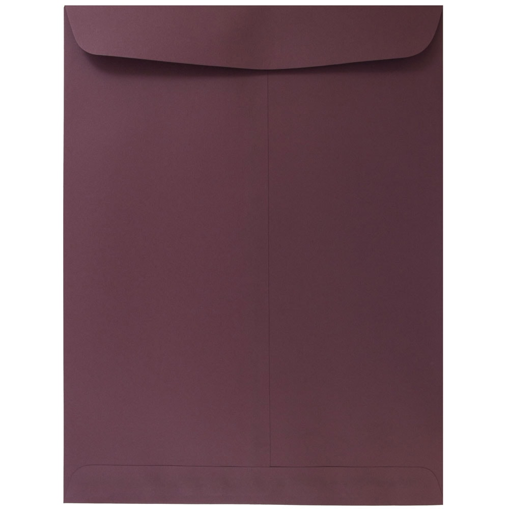JAM Paper Open-End 9in x 12in Catalog Envelopes, Gummed Seal, Burgundy, Pack Of 10 MPN:21285781B