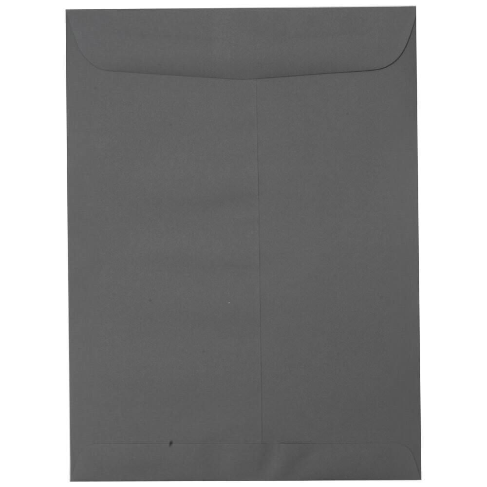 JAM Paper Open-End 10in x 13in Catalog Envelopes, Gummed Closure, Dark Gray, Pack Of 10 MPN:21285784B