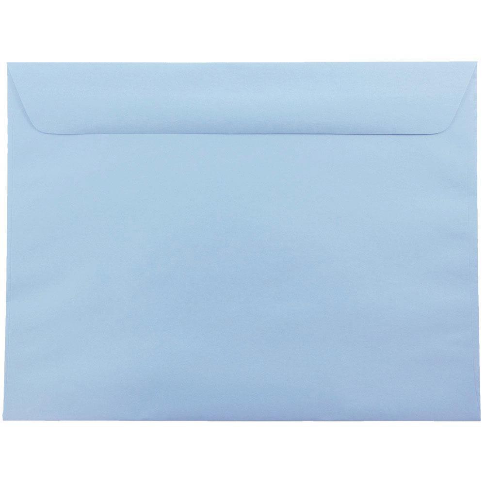 JAM Paper Booklet Envelopes, 9in x 12in, Gummed Seal, Baby Blue, Pack Of 25 MPN:21515987