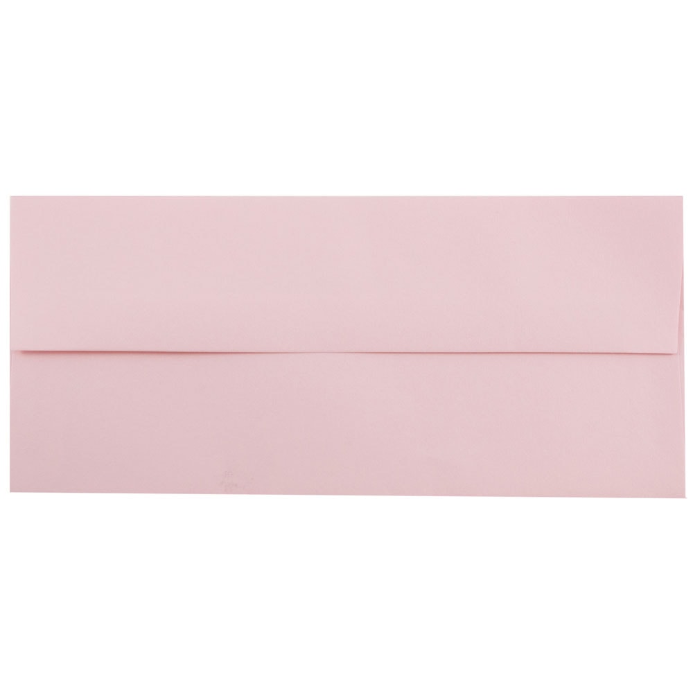 JAM PAPER #10 Business Premium Envelopes, 4 1/8 x 9 1/2, Baby Pink Pastel, 25/Pack MPN:2155777