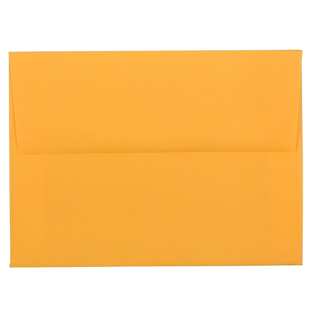 JAM Paper Envelopes, A6, Gummed Seal, Ultra Orange, Pack Of 25 MPN:232419229