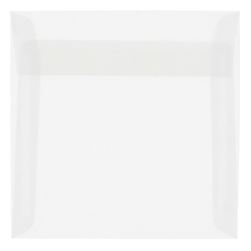 JAM Paper Translucent Vellum Invitation Envelopes, #9, Gummed Seal, Clear, Pack Of 25 MPN:2851355