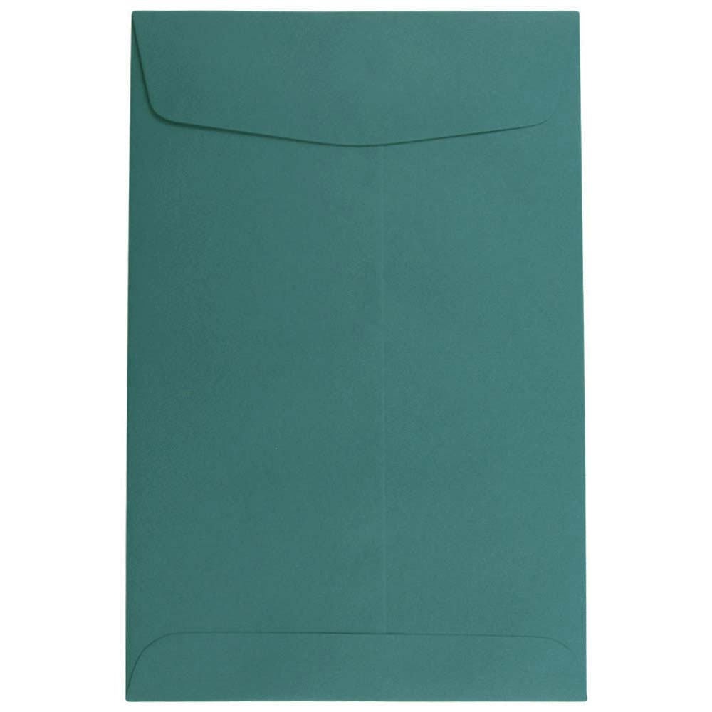 JAM Paper Open-End 6in x 9in Catalog Envelopes, Gummed Closure Teal, Pack Of 25 Envelopes MPN:31287525
