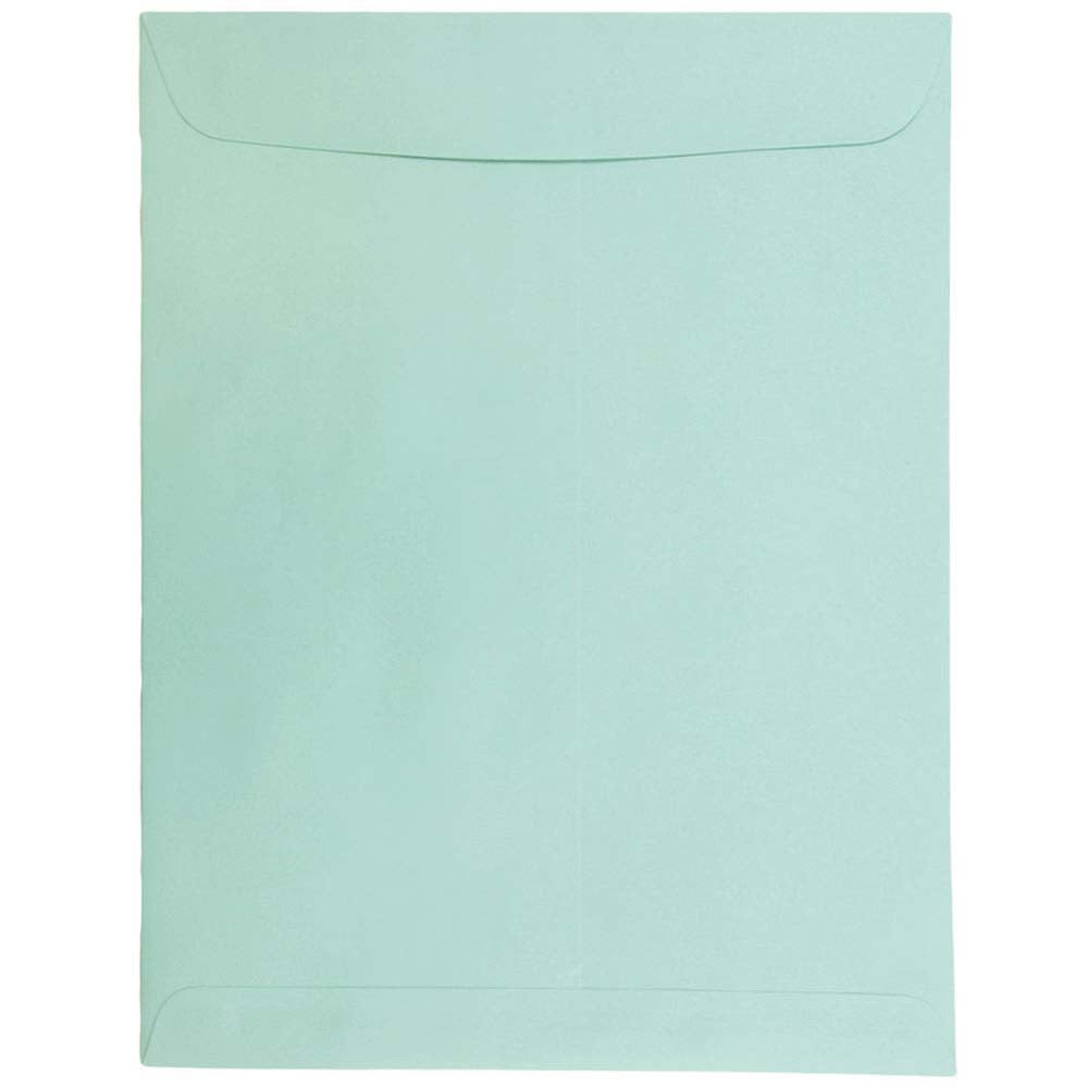JAM Paper Open-End 10in x 13in Catalog Envelopes, Gummed Closure, Aqua, Pack Of 25 MPN:31287539