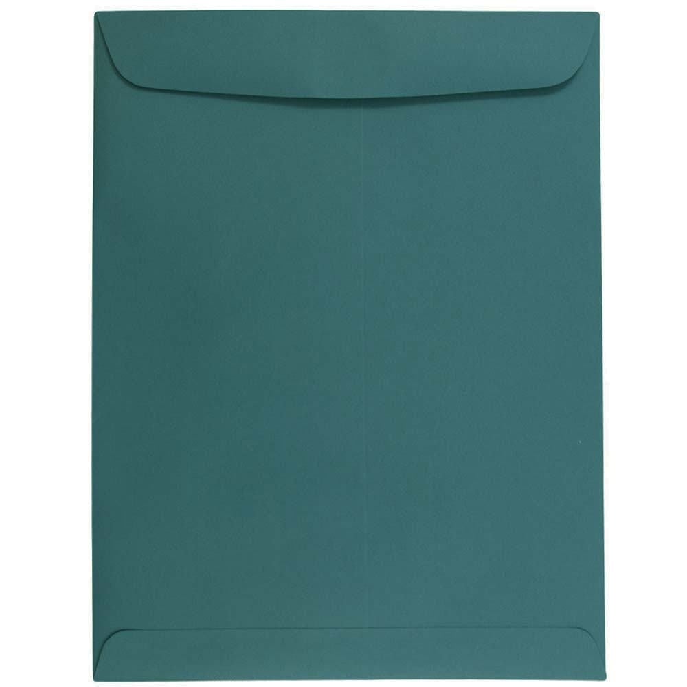 JAM Paper Open-End 10in x 13in Catalog Envelopes, Gummed Closure, Teal, Pack Of 25 MPN:31287545