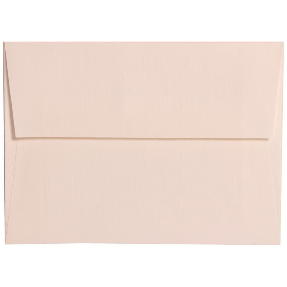 JAM Paper Booklet Invitation Envelopes, A6, Gummed Seal, Via Linen, 30% Recycled, Bright White, Pack Of 25 MPN:3137
