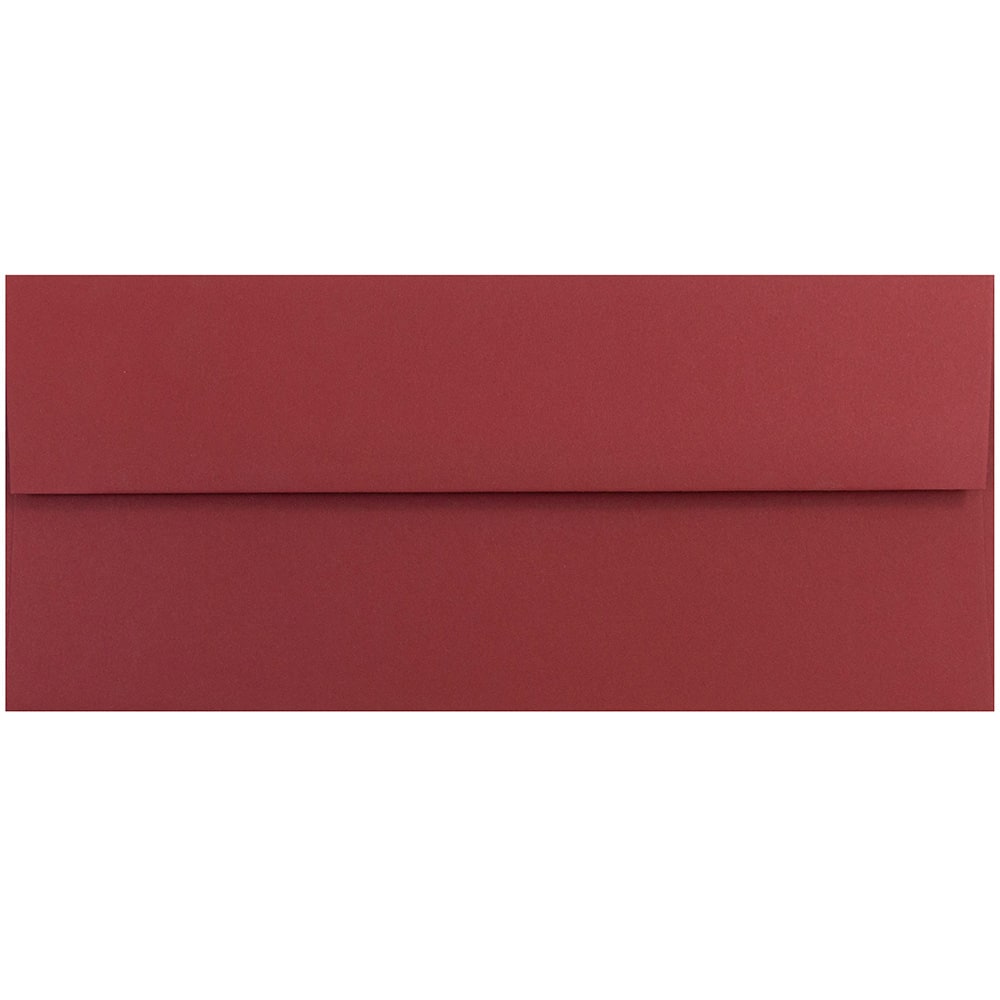 JAM PAPER #10 Business Premium Envelopes, 4 1/8in x 9 1/2in, Dark Red, Pack Of 25 MPN:31511298