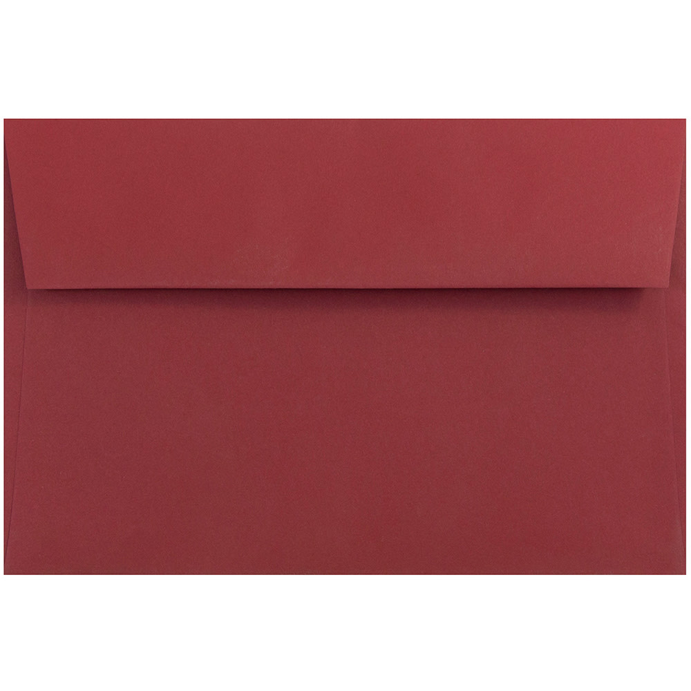 JAM Paper Booklet Invitation Envelopes, A9, Gummed Seal, Dark Red, Pack Of 25 MPN:31511321