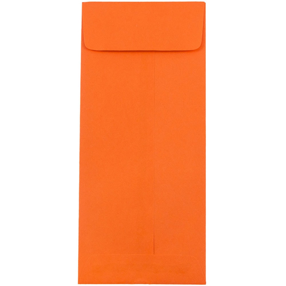 JAM Paper Policy Envelopes, #11, Gummed Seal, 30% Recycled, Orange, Pack Of 25 MPN:3156394