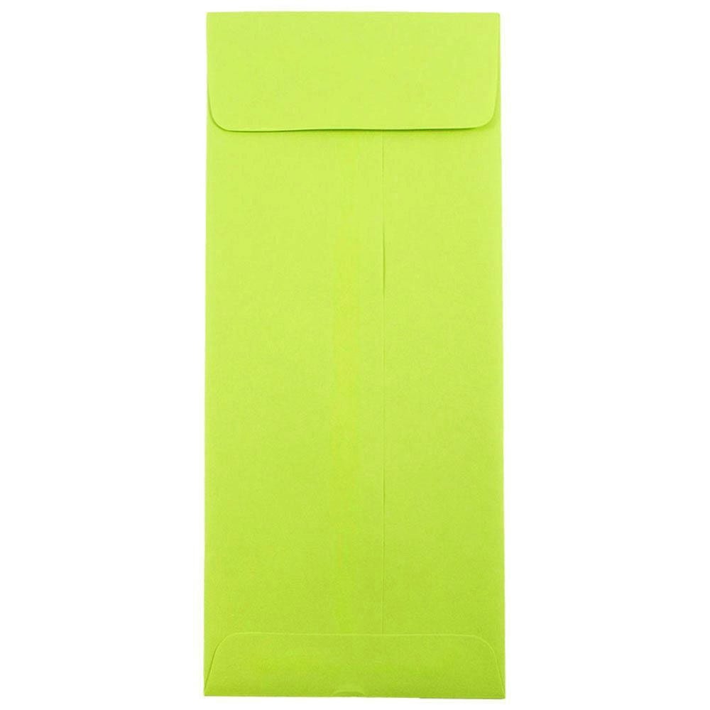 JAM PAPER #12 Policy Business Colored Envelopes, 4 3/4 x 11, Ultra Lime Green, 25/Pack MPN:3156398