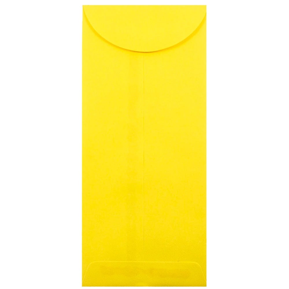 JAM Paper Policy Envelopes, #12, Gummed Seal, 30% Recycled, Yellow, Pack Of 25 MPN:3156400