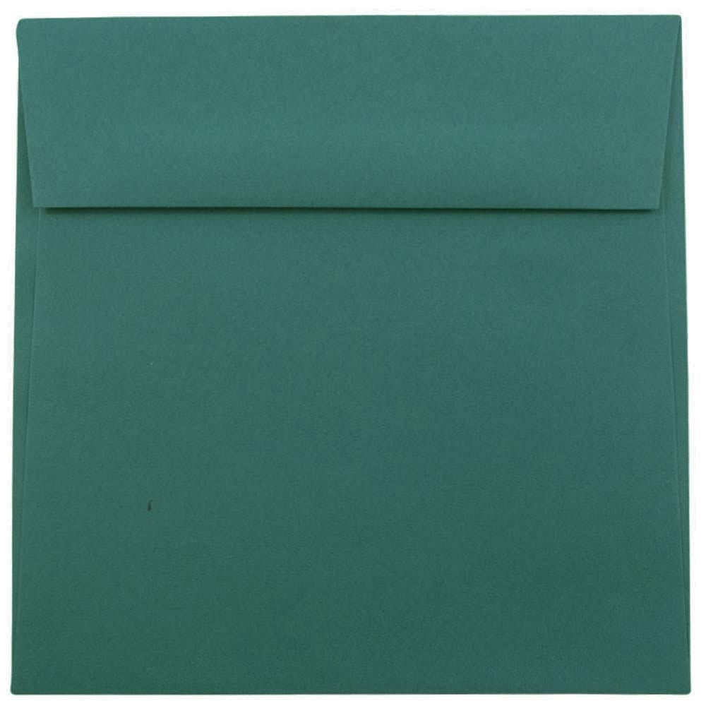 JAM Paper Color Square Invitation Envelopes, 8 1/2in x 8 1/2in, Gummed Seal, Teal, Pack Of 25 MPN:3157507