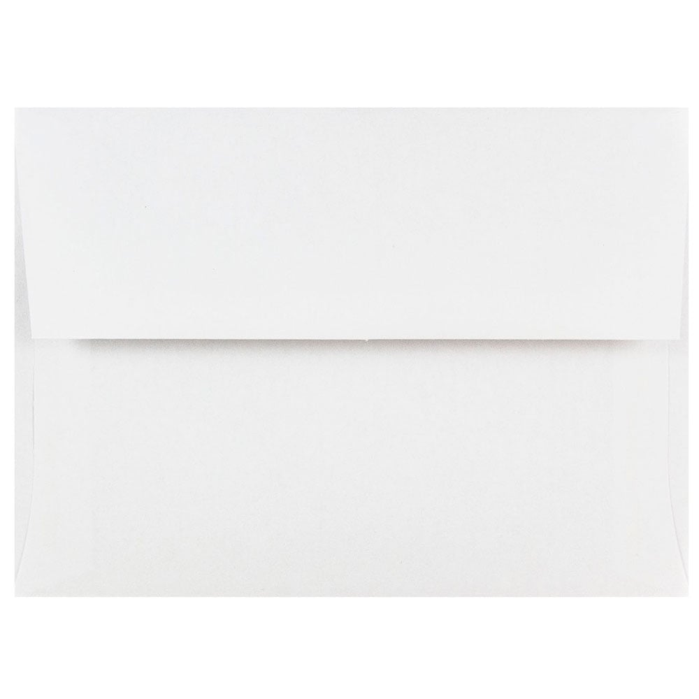 JAM Paper Booklet Invitation Envelopes, A6, Gummed Seal, White, Pack Of 25 MPN:31820