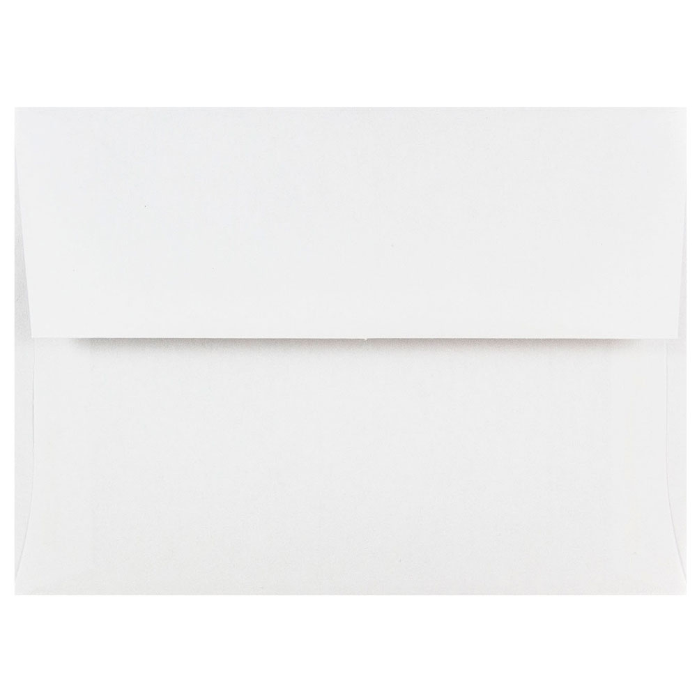 JAM Paper Booklet Invitation Envelopes, A6, Gummed Seal, White, Pack Of 100 Envelopes MPN:31820C