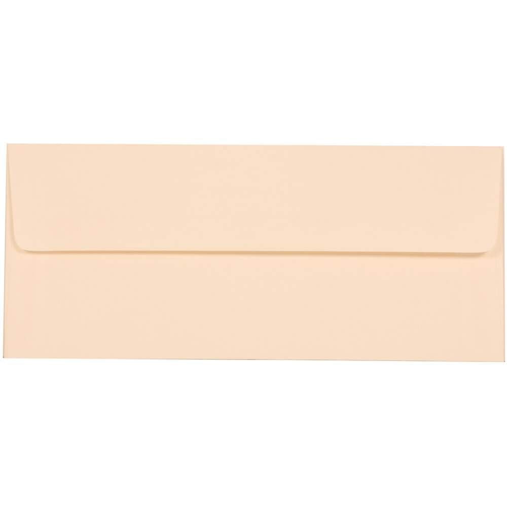 JAM PAPER #10 Business Strathmore Envelopes, 4 1/8in x 9 1/2in, Natural White Wove, Pack Of 25 MPN:34992