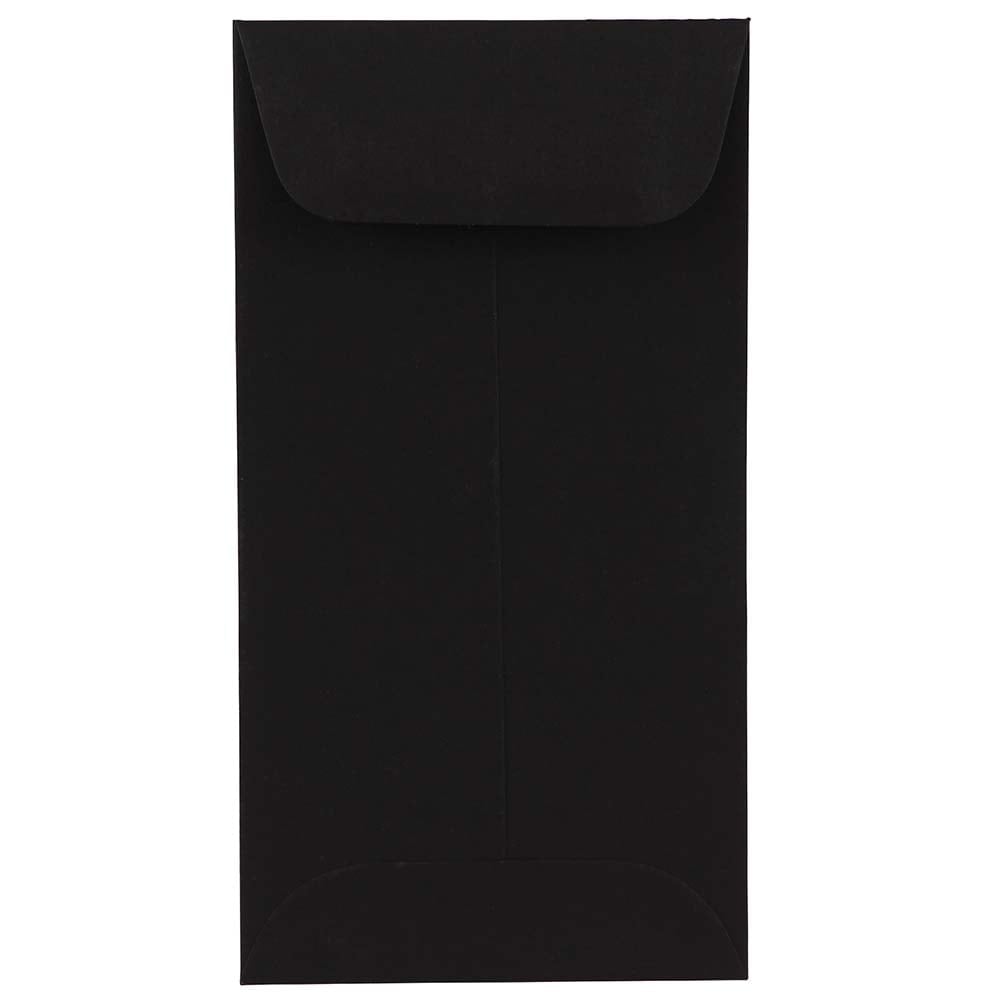 JAM PAPER #7 Coin Business Premium Envelopes, 3 1/2in x 6 1/2in, Smooth Black, Pack Of 25 MPN:351027549