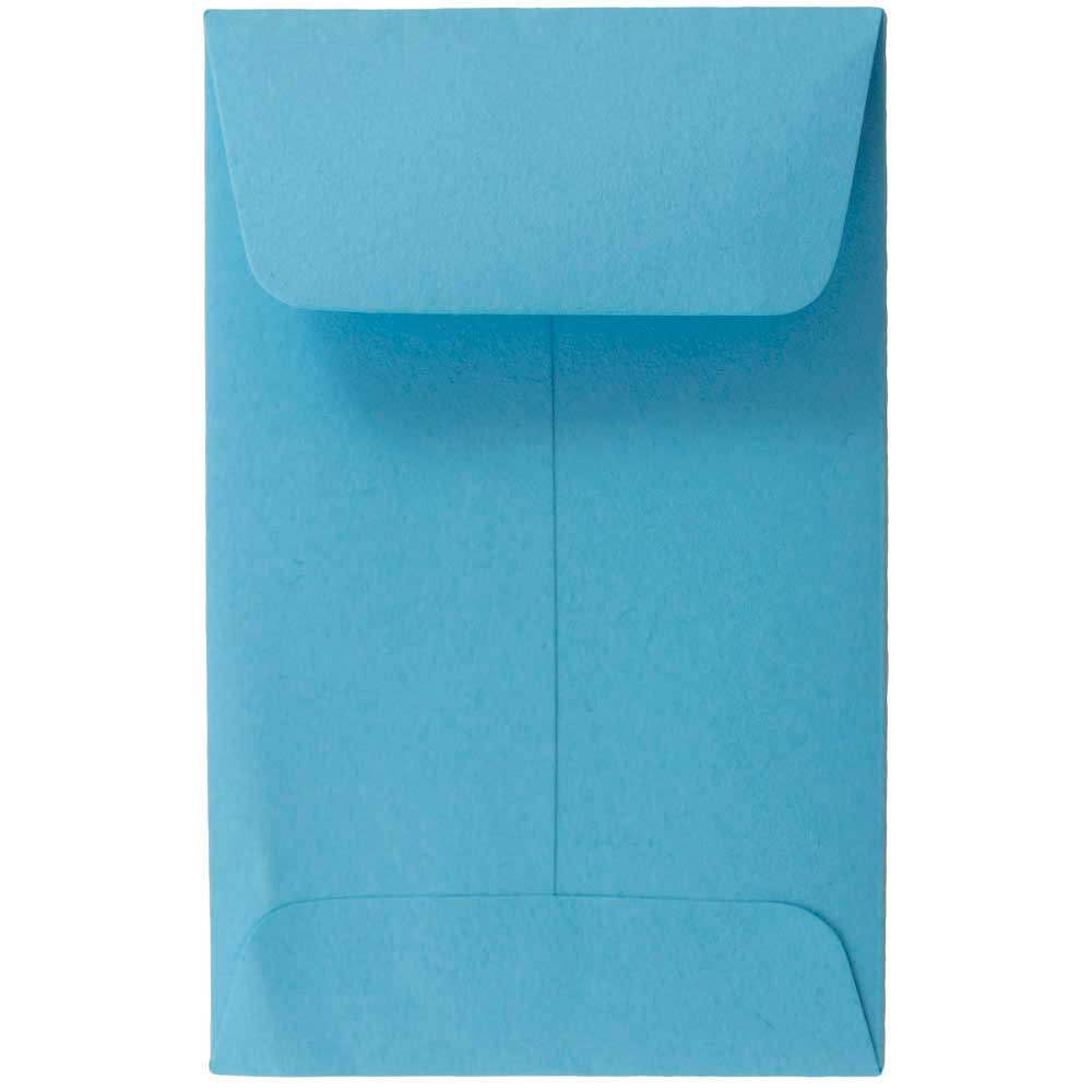 JAM PAPER #1 Coin Business Colored Envelopes, 2 1/4 x 3 1/2, Blue Recycled, 25/Pack MPN:352727818