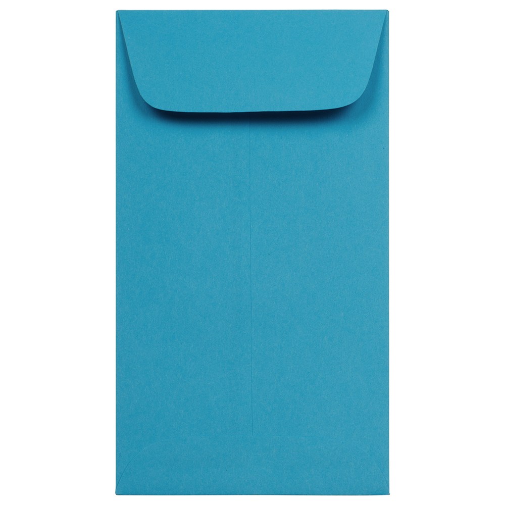 JAM Paper Coin Envelopes, #6, Gummed Seal, 30% Recycled, Blue, Pack Of 50 Envelopes MPN:356730559I