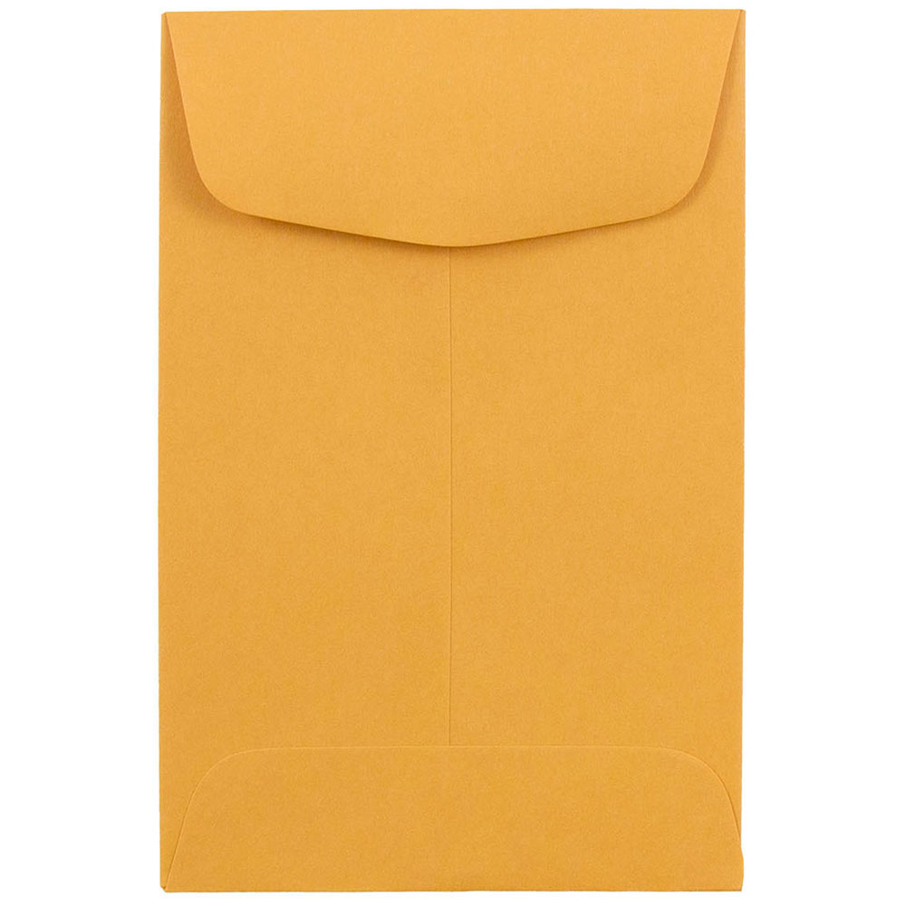 JAM Paper Coin Envelopes, #4, Gummed Seal, Brown Kraft, Pack Of 500 Envelopes MPN:356731206I