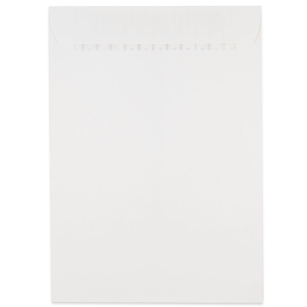 JAM Paper Open-End Envelopes, 7-1/2in x 10-1/2in, Peel & Seal Closure, White, Pack Of 500 Envelopes MPN:356828779