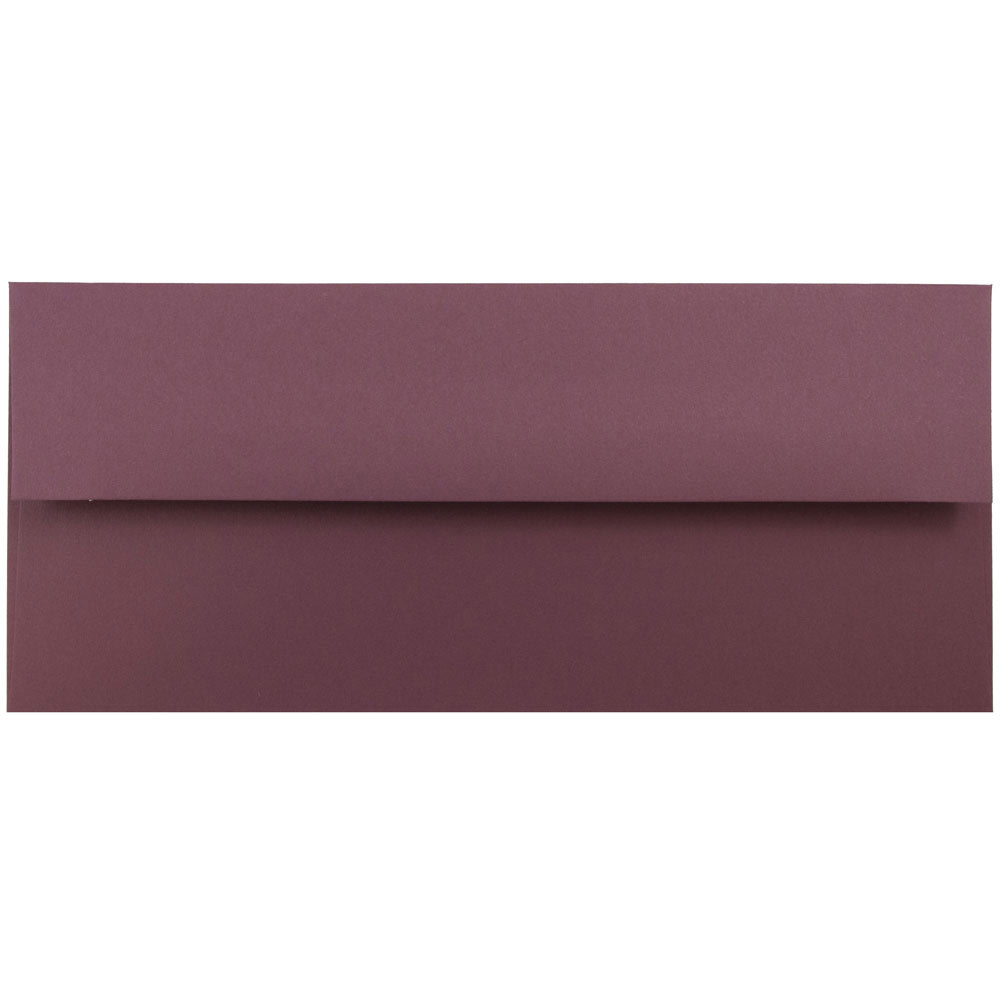 JAM PAPER #10 Business Premium Envelopes, 4 1/8 x 9 1/2, Burgundy, 25/Pack MPN:36395840