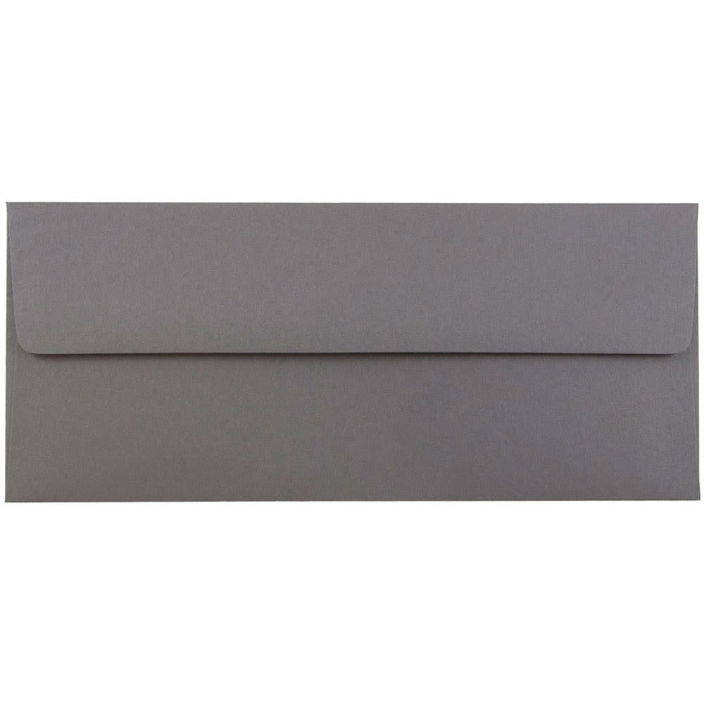 JAM PAPER #10 Business Premium Envelopes, 4 1/8 x 9 1/2, Dark Grey, 25/Pack MPN:36396438