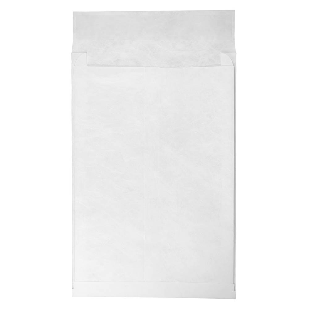 JAM Paper Tyvek Open-End Envelopes, 12in x 16in x 2in, Peel & Seal Closure, White, Pack Of 100 Envelopes MPN:376634187B