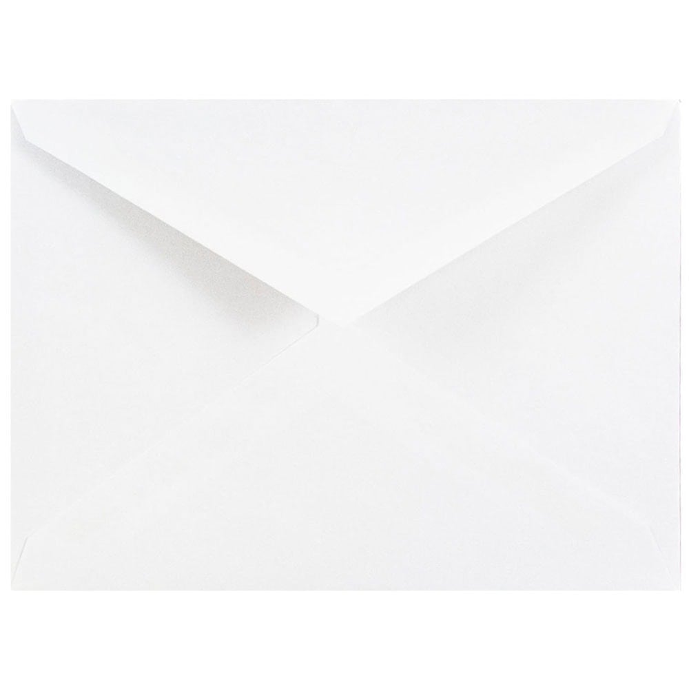 JAM Paper Booklet Envelopes, #4 Bar (A1), V-Flap, Gummed Seal, White, Pack Of 25 MPN:4023204