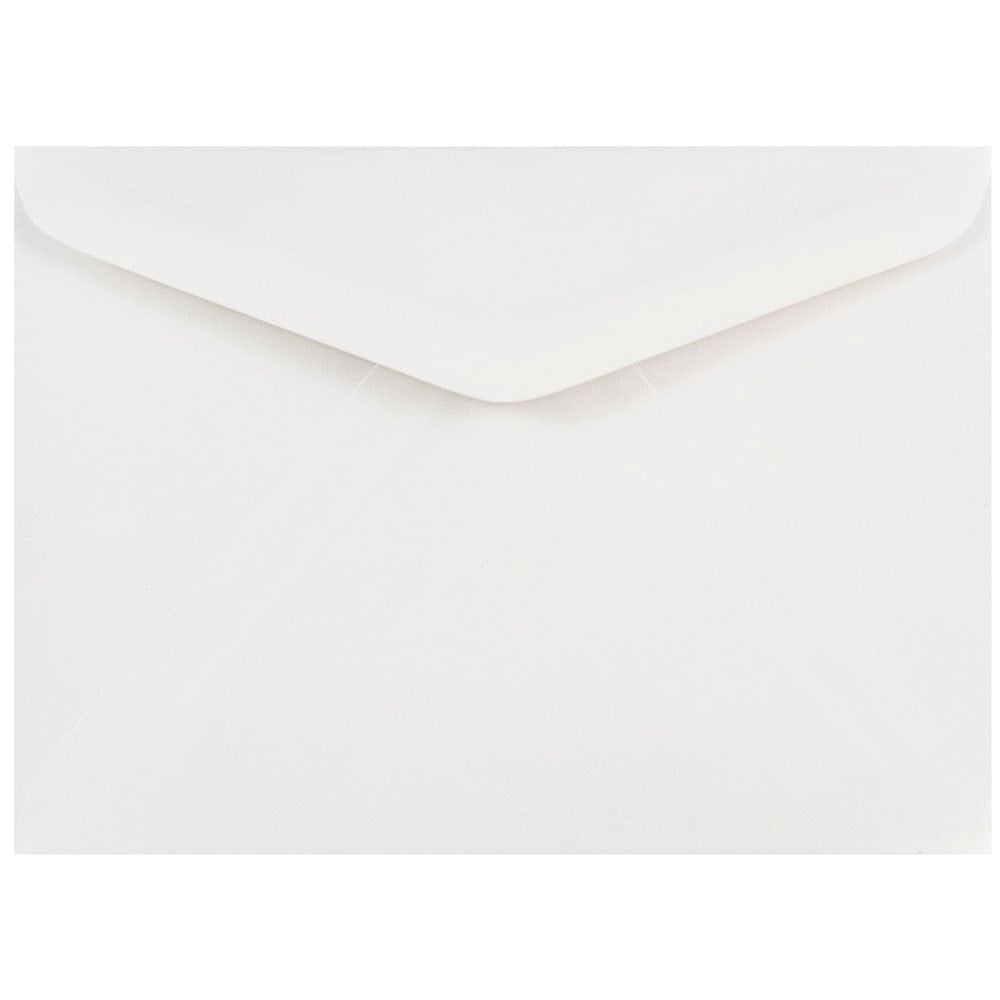 JAM Paper Booklet Invitation Envelopes, A7, Gummed Seal, White, Pack Of 25, 4023210 MPN:4023210