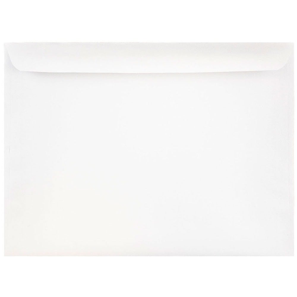 JAM Paper Booklet Envelopes #10, Gummed Seal, White, Pack Of 25 MPN:4023221