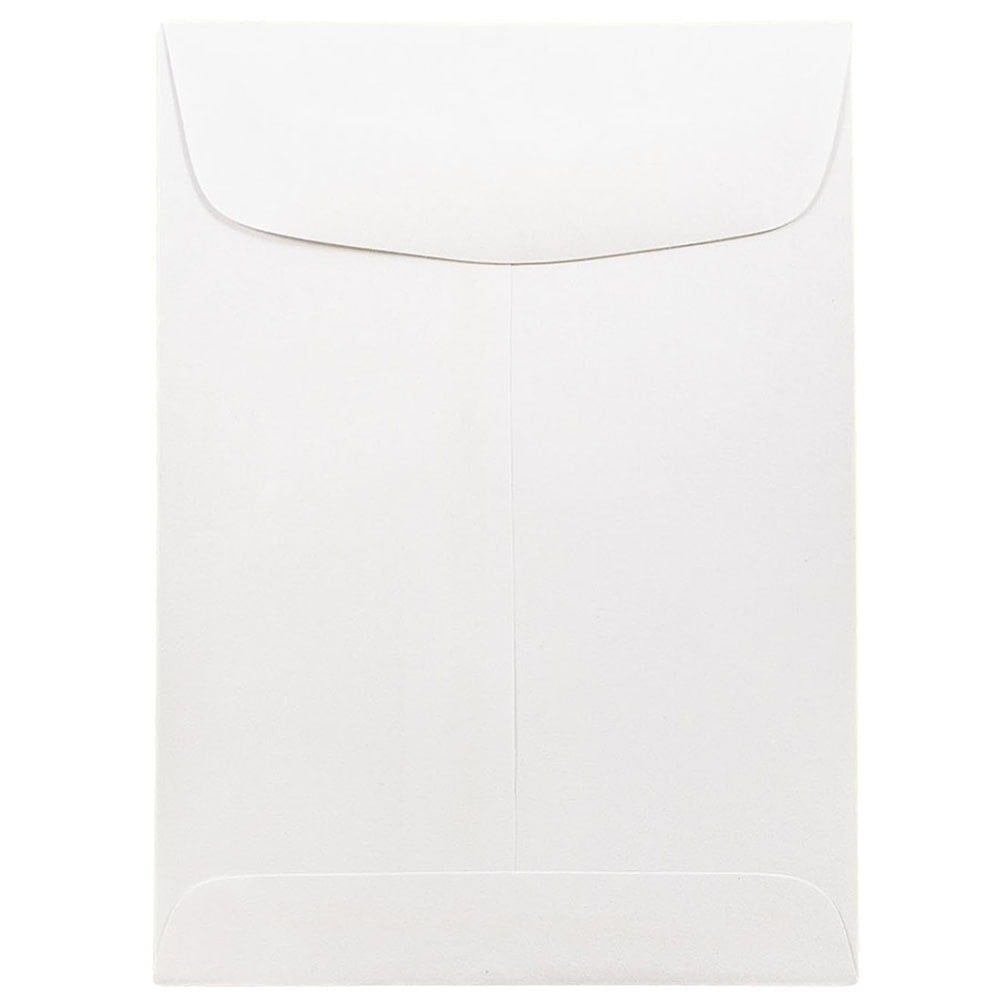 JAM Paper Open-End 5 1/2in x 7 1/2in Catalog Envelopes, Gummed Seal, White, Pack Of 25 MPN:4100