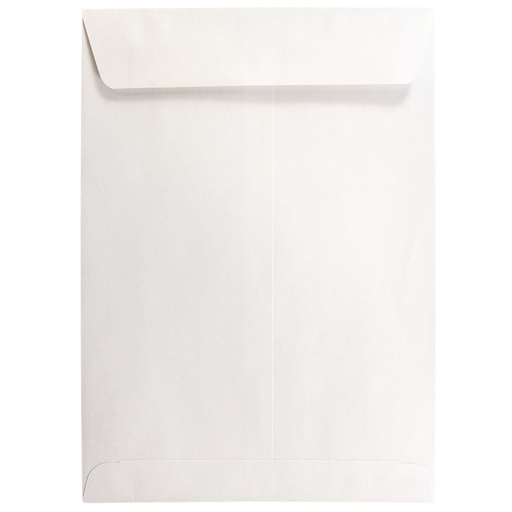 JAM Paper Open-End 7 1/2in x 10 1/2in Catalog Envelopes, Gummed Seal, White, Pack Of 25 MPN:4120