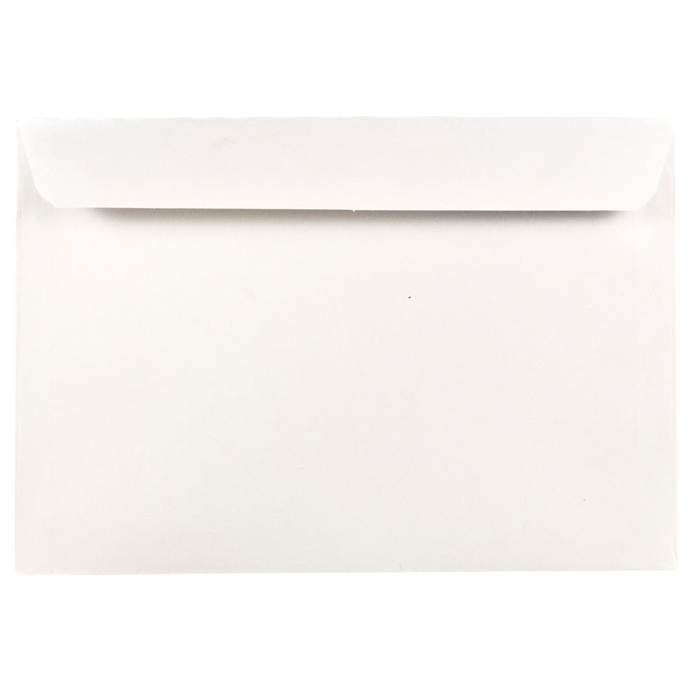 JAM Paper Booklet Envelopes, 6 1/2in x 9 1/2in, Gummed Seal, White, Pack Of 25 MPN:4241