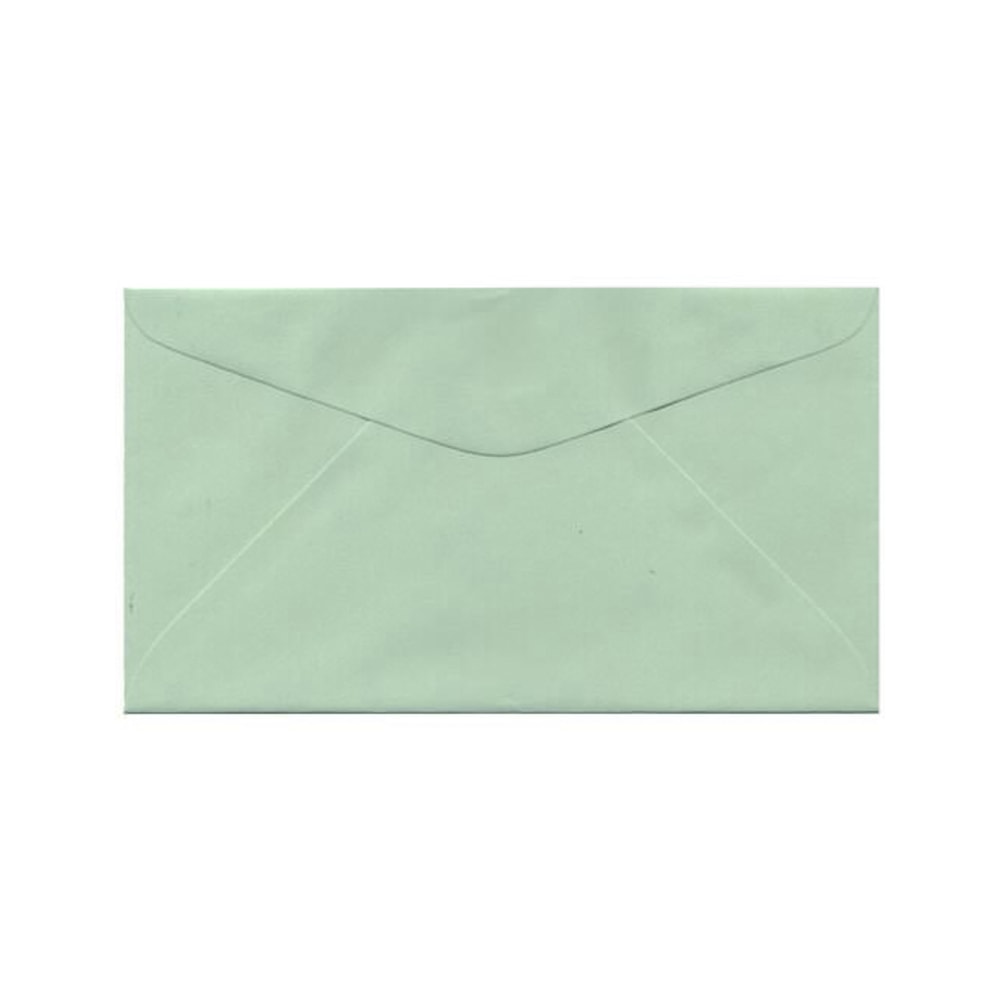 JAM Paper Booklet Envelopes, 3 5/8in x 6 1/2in, Gummed Seal, Light Green, Pack Of 25 MPN:457611417A