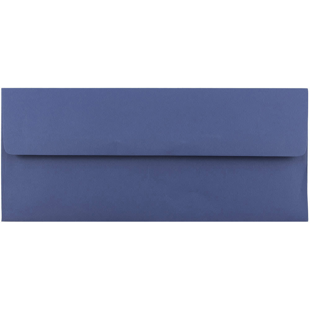 JAM PAPER #10 Business Premium Envelopes, 4 1/8 x 9 1/2, Presidential Blue, 25/Pack MPN:463916900