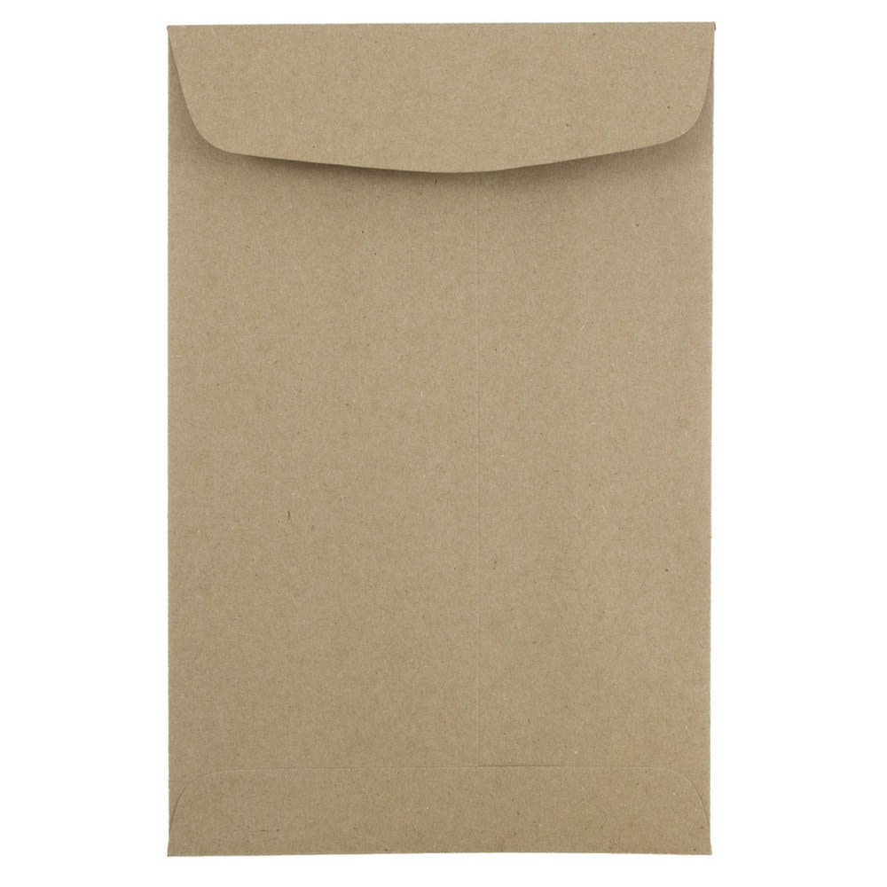 JAM Paper Open-End 6in x 9in Manila Catalog Envelopes, Gummed Closure 100% Recycled, Brown Kraft, Pack Of 10 MPN:51286524B