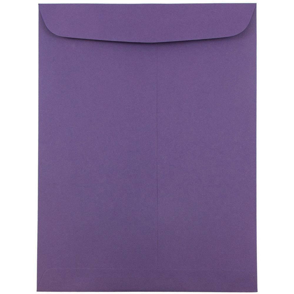 JAM Paper Open-End 9in x 12in Catalog Envelopes, Gummed Seal, Dark Purple, Pack Of 10 MPN:51287430D