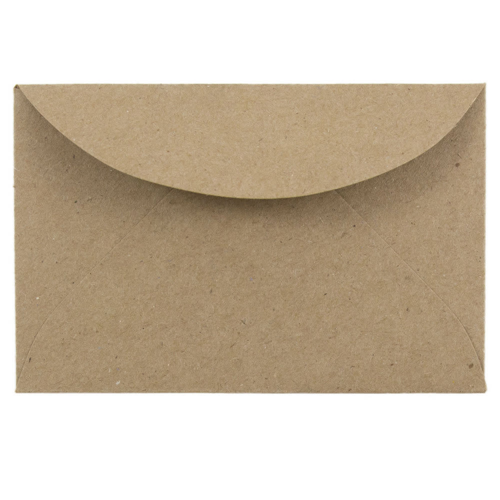 JAM PAPER 3Drug Premium Recycled Mini Envelopes, 2 5/16in x 3 5/8in, Brown Kraft Paper Bag, Pack Of 25 MPN:5207691