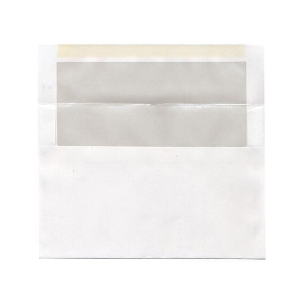 JAM Paper Foil-Lined Invitation Envelopes, A9, Gummed Seal, Ivory/White, Pack Of 25 MPN:532412546