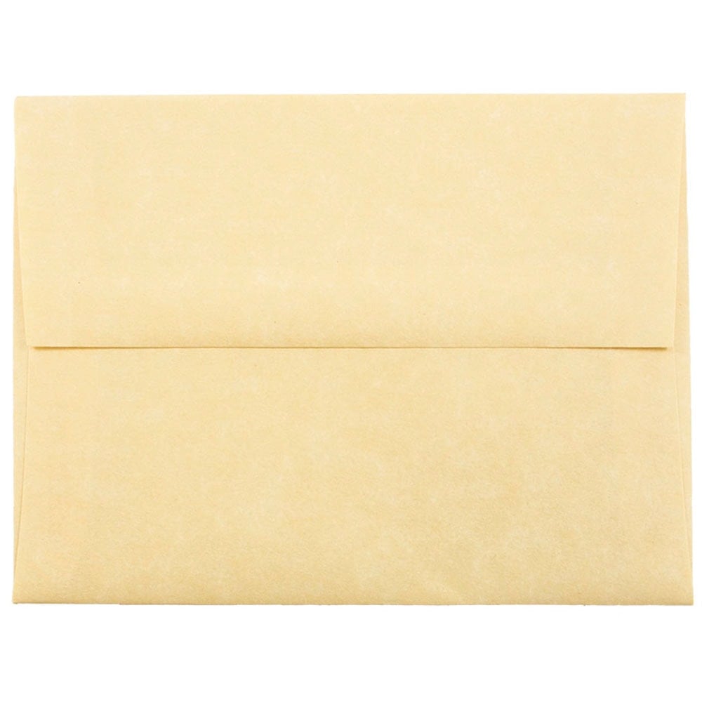 JAM Paper Booklet Invitation Envelopes, A2, Gummed Seal, 30% Recycled, Antique Gold, Pack Of 25 MPN:55574