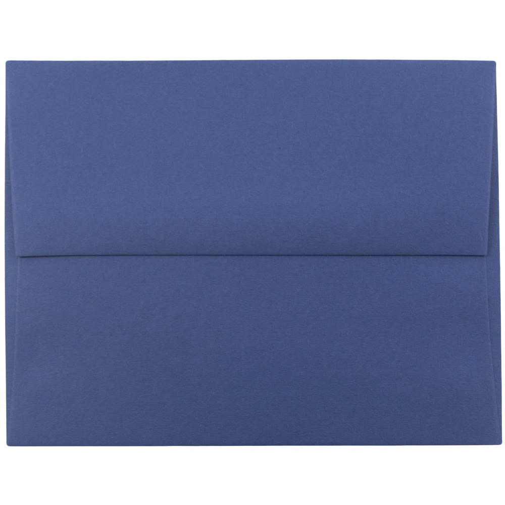 JAM Paper Booklet Invitation Envelopes, A10, Gummed Seal, Presidential Blue, Pack Of 25 MPN:563916912